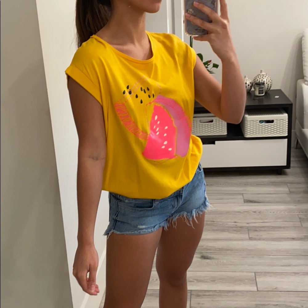 Zara basic collection yellow watermelon